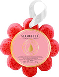 Spongellé Grapefruit Cassis Wild Flower Bath Sponge | Built-in Body Wash & Body by Spongell%C3%A9