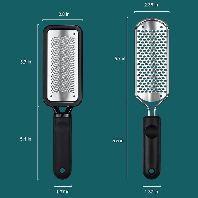 Foot File Foot Scrubber Pedicure, Professional Foot Grater Rasp Scraper Corns - Image 6