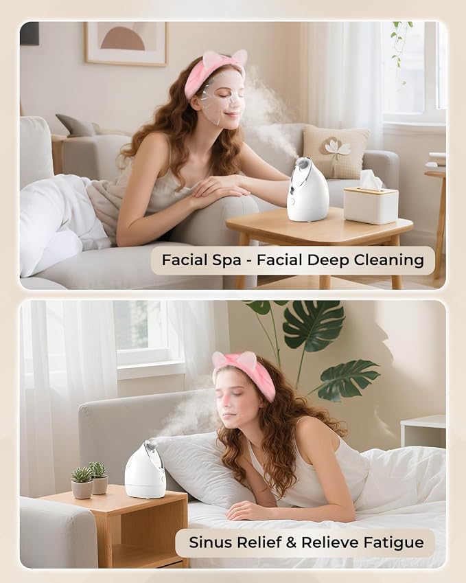 Kingsmile Facial Steamer for Face, 3 in 1 Face Steamer for Facial Deep Cleaning - Image 7