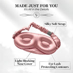 SLEEP SANCTUARY 100% Pure Mulberry Silk Sleep Mask - Image 6