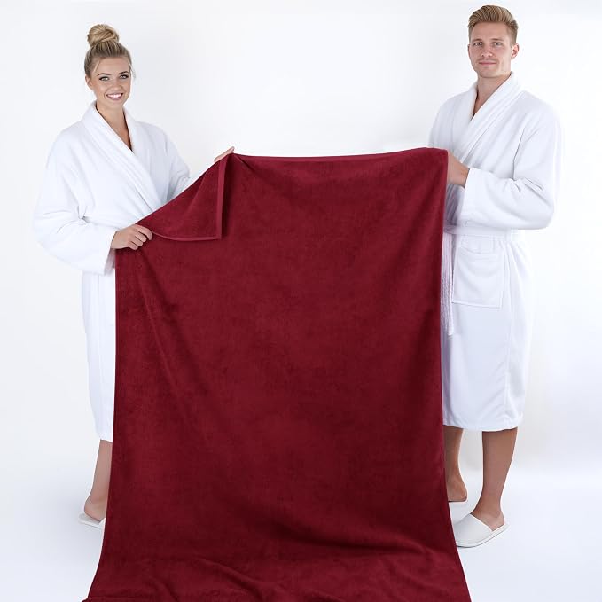 American Soft Linen 100% Cotton 600 GSM Turkish 40x80 Oversized Bath Towel Sheet - Image 5