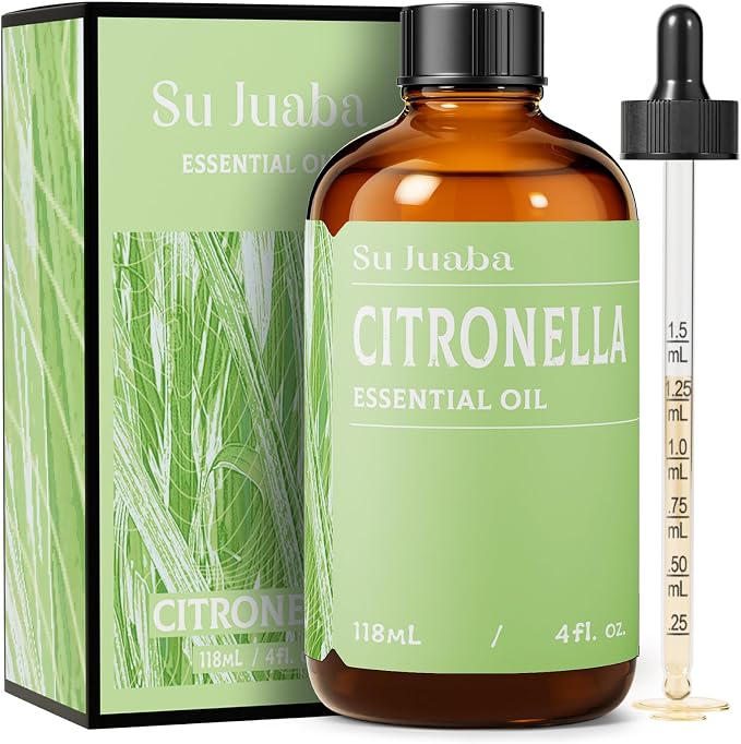 SU JUABA Citronella Oil 4 Fl Oz, 100% Pure Natural Aromatherapy Oil by Unknown
