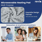 REVIX Microwave Heating Pad, 8 * 14" Flaxseeds Heating Pads Microwavable Moist - Image 4