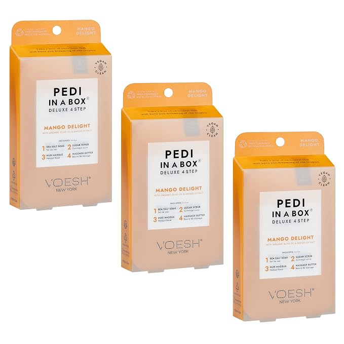 VOESH Pedi in a Box 4 Step Mango Delight by VOESHNewYork