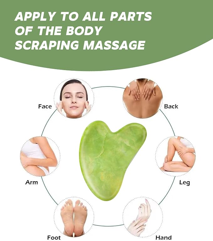 Boncun Jade Gua Sha Facial Tools - Image 4