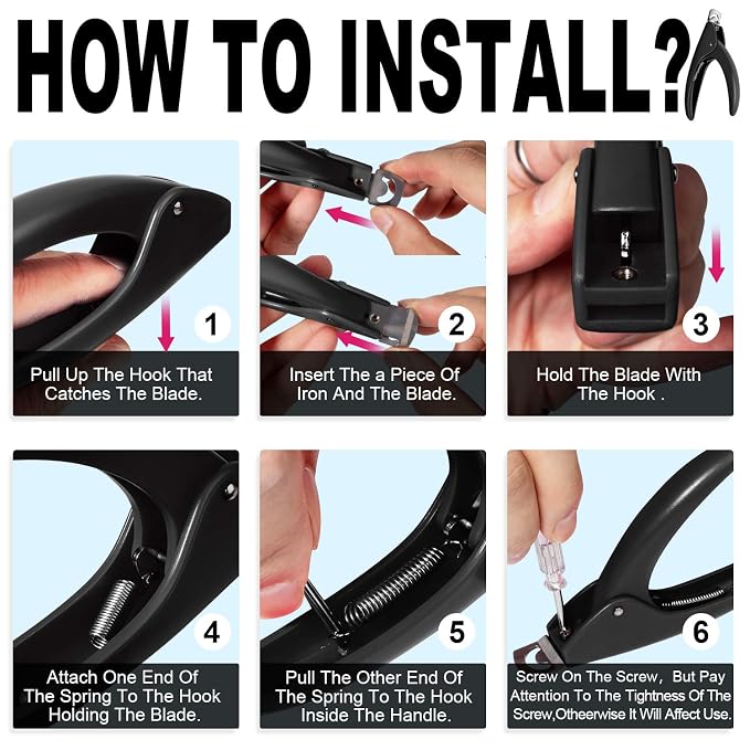 GA&EN Black Adjustable Artificial Acrylic Fake Nail False Nail Tip Clipper - Image 5