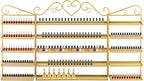 5-Tier Wall-Mounted Nail Polish Storage Racks Set of 3, Metal Cosmetic Display by Unknown