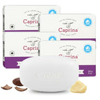 Caprina Goat Milk Bar Soap, SHEA BUTTER, 5 oz, Natural Hand & Body Soap Bars by Caprina