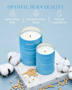 M&SENSE Sea Salt Vanilla Scented Candles Large Beach Candle, Natural Soy Summer - Image 5