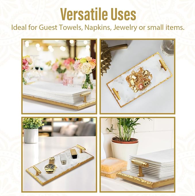Guest Towel Holder Tray for Bathroom - Image 7