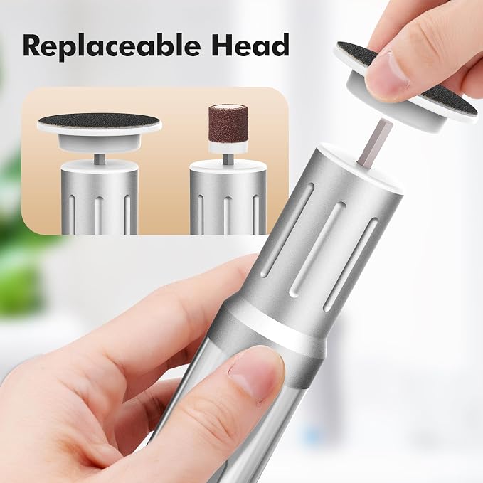 Electric Foot Callus Remover Cordless Electric Foot Filer Kit - Image 3