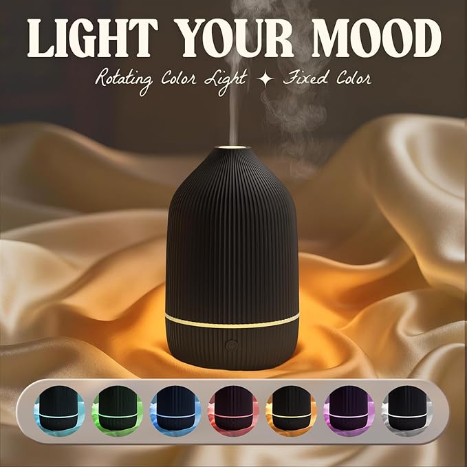 Essential Oil Diffuser, 100ml Aromatherapy Diffuser, Mini Ultrasonic Diffuser - Image 4