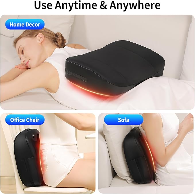 2 in 1 Back Massager and Lumbar Support Pillow - Image 6