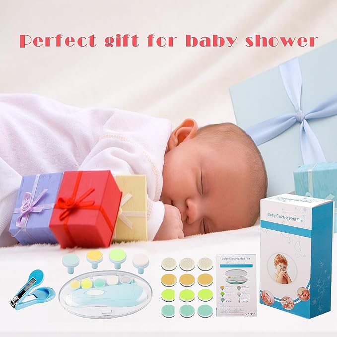 Baby Nail Trimmer Electric Nail File Baby Nail Clippers, 20 in 1 Safe Nail - Image 6