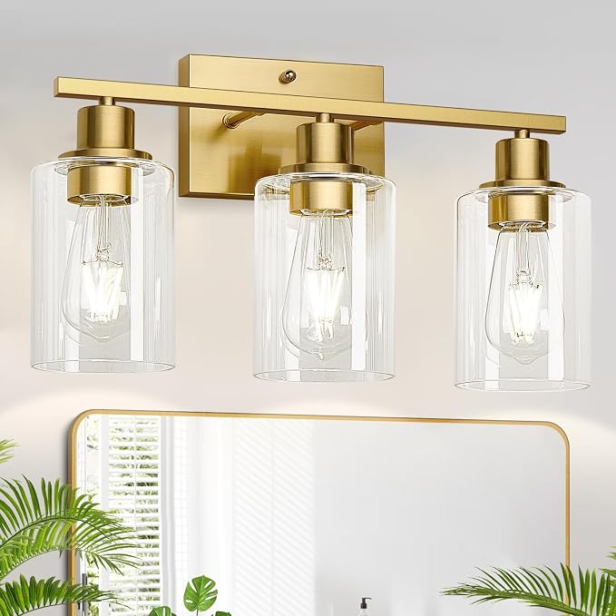 MOKATNG 3-Light Bathroom Light Fixtures, Vanity Light by Bathroomlightfixtures