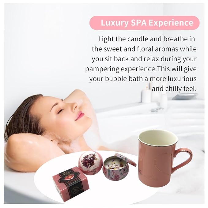 Spa Gift Baskets for Women, Luxury Self Care Gifts for Mom, Get Well Soon Gifts - Image 3