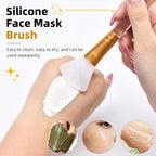 LORMAY Jelly Brush | 2 Pcs Silicone Face Mask Brushes | Mask Application Tool - Image 3