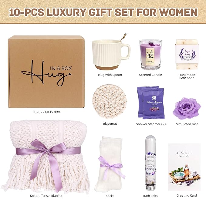 Birthday Gift for Women, Get Well Soon Self Care Package, Unique Spa Gift - Image 2