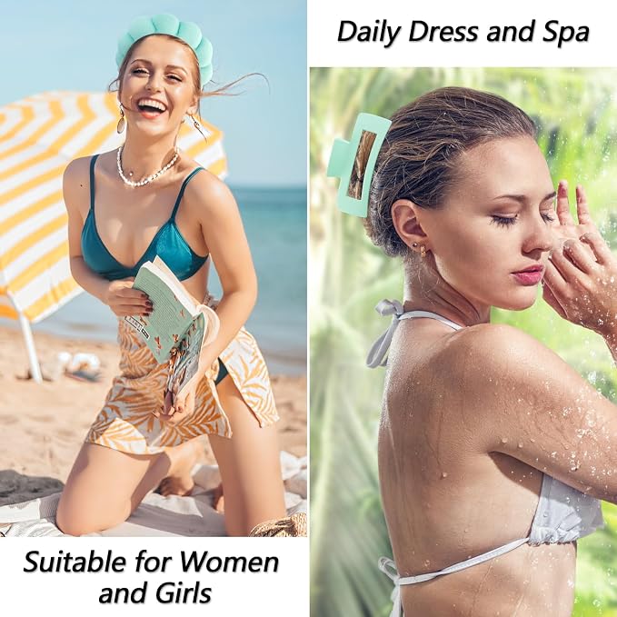 VELSCRUN Spa Headband, Makeup Face Wash Skincare Headbands, Stuff - Image 5