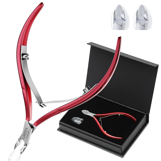 Professional Cuticle Trimmer Nail Cuticle Cutter Stainless Steel Cuticle Nippers by GREENESTETICA