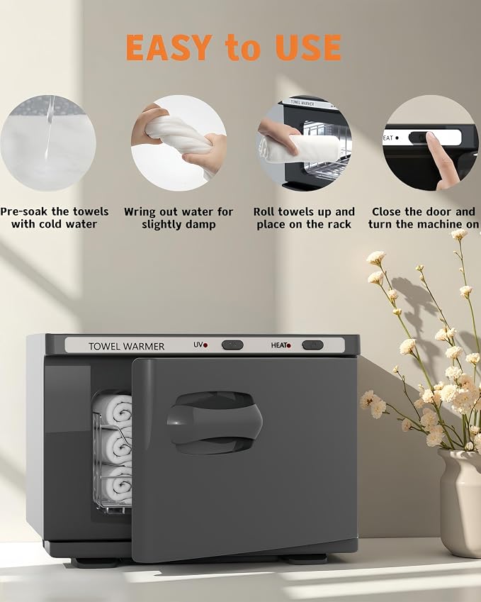 Towel Warmer, Hot Towel Warmers Spa, 8L Professional Mini Towel Warmer - Image 3