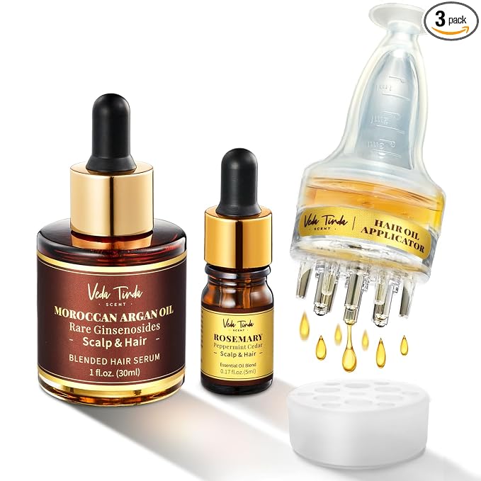 Rosemary Hair Growth Oil Set by VedaTindaScent