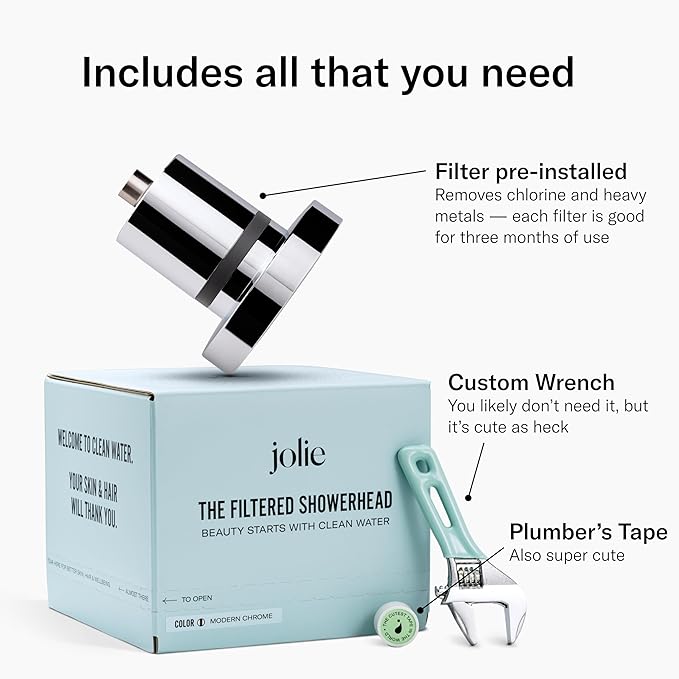 THE JOLIE FILTERED SHOWERHEAD | Clinically Tested, High Pressure Shower Filter - Image 3