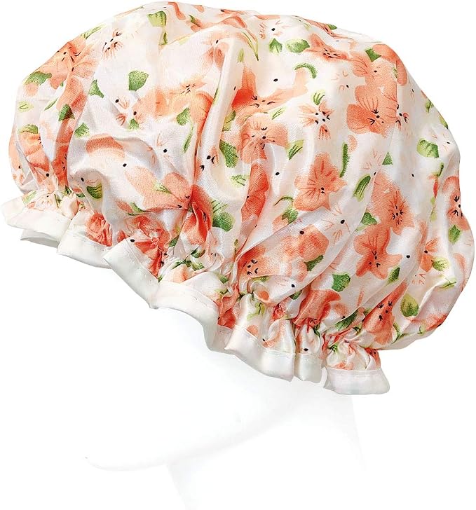 allydrew Reusable Women's Waterproof Shower Caps - Image 3