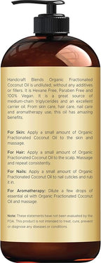 Handcraft Blends Organic Fractionated Coconut Oil | 100% Pure and Natural | - Image 2