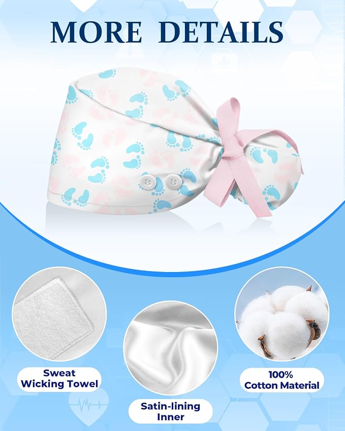 Plifal 100% Cotton Scrub Cap - Image 3