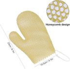 Honeycomb Exfoliating Bath Gloves - Image 2
