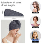 SINLAND Microfiber Hair Drying Cap Hair Towel Turban Twist - Image 2