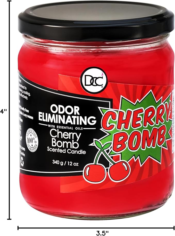 Cherry Bomb Odor Eliminating Highly Fragranced Candle - Image 6