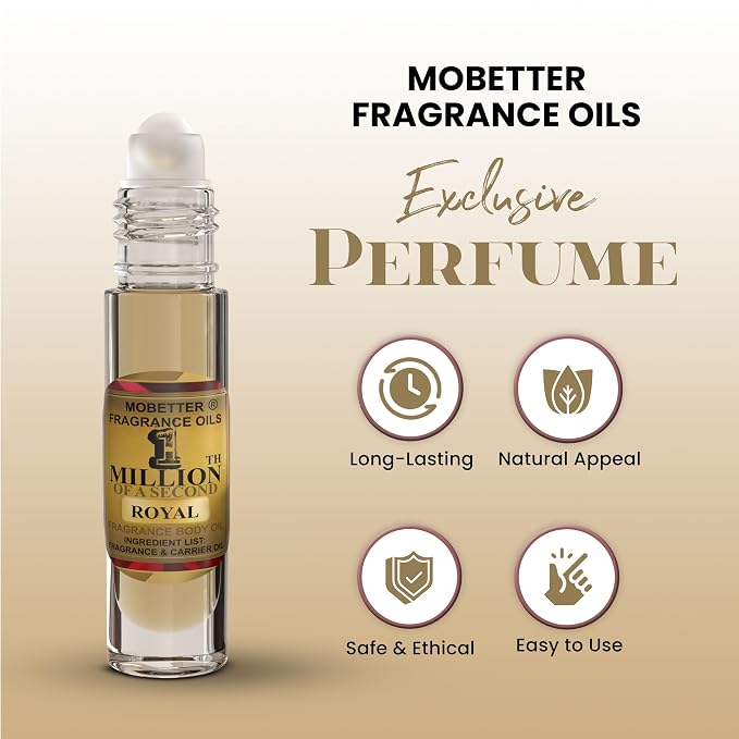 MOBETTER FRAGRANCE OILS 1 Millionth of a Second Royal Men Cologne Body Oil - Image 2