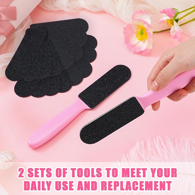 Mudder 2 Pieces Stainless Steel Pedicure Foot File Callus Remover Foot Scrubber - Image 6