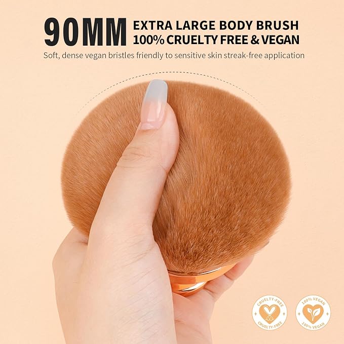 docolor Self Tanner Brush Extra Large Body Makeup Brush, 3.5 Inch Width - Image 2