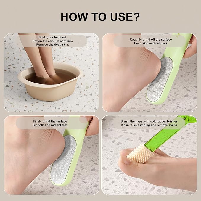 Double-Sided Stainless Steel Foot File, Foot Callus Remover & Foot Scrubber - Image 6