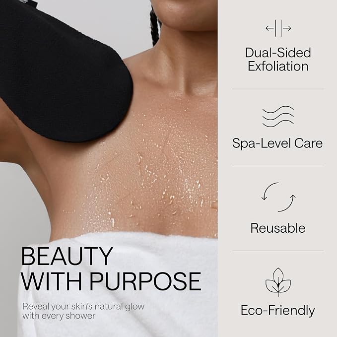 Korean Exfoliating Glove for Shower – Deep Body Scrubber & Face Exfoliator – - Image 6