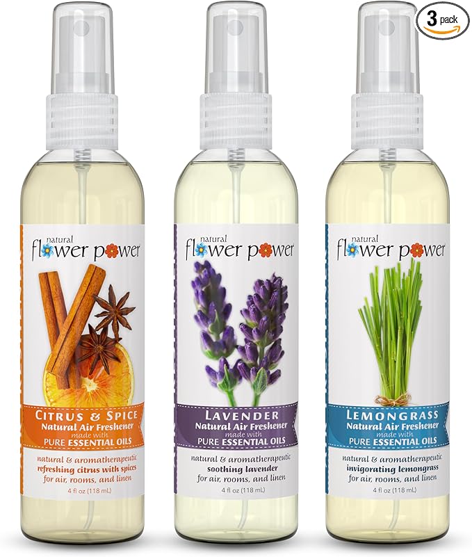 Natural Flower Power Air Freshener Spray by NaturalFlowerPower