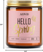 AOOVOO Hello Spring Candles - 9 oz Lilac Scented Candles - Image 9