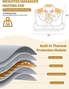 Vofuoti Heating Pad for Neck and Shoulders, Portable Cordless Heating Pad - Image 5