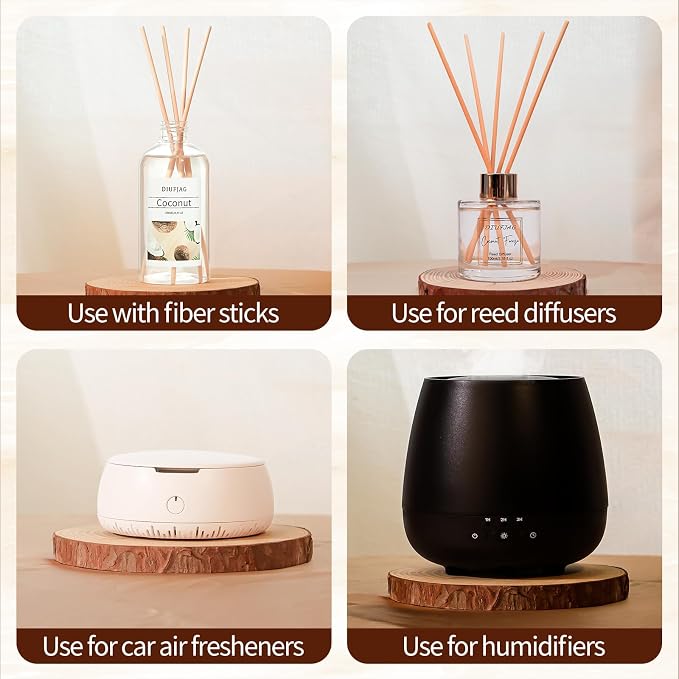 Coconut Diffuser with 10 Fiber Sticks, 200mlDiffusers - Image 3