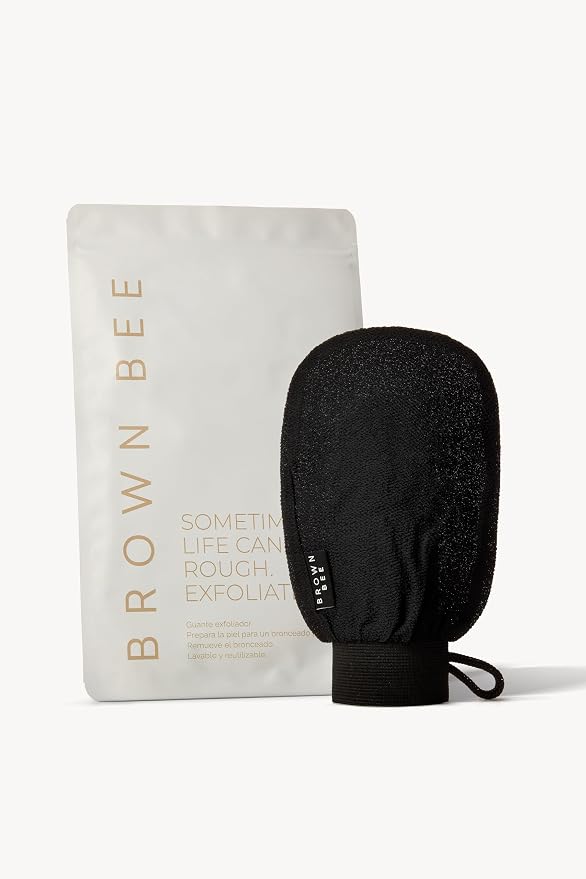 Brown Bee Exfoliating Mitt – Reusable Body Exfoliator Glove by BROWNBEE