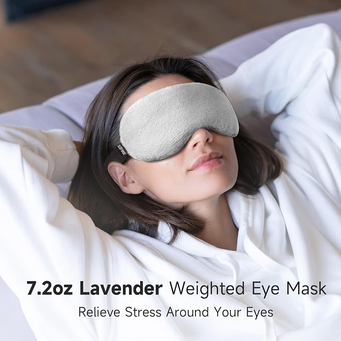 Umisleep Lavender Eye Mask, 0.45 lb Aromatherapy Weighted Eye Mask - Image 3