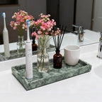 Pure Natural Marble Tray for Bathroom, Sink. Cosmetics, toiletries, etc. can be - Image 5