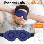 NEWVANGA Sleep Mask for Back and Side Sleeper, Block Out Light, Luxury Sleeping - Image 3