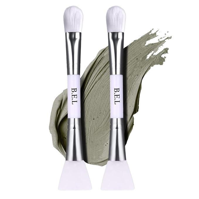 Bare Essentials Living Clay Face Mask Brush Dual Soft Silicone Face Mask by BareEssentialsLiving