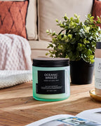 M&SENSE Candle Oceanic Breeze Scented, 11.6oz 70 Hour Long Lasting 2 Wick - Image 7