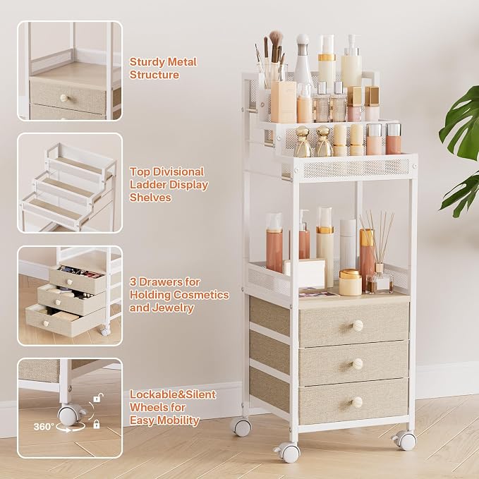 Bathroom Stand, Makeup Organizer Storage - Image 6