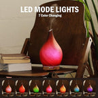 Porseme 150ml Essential Oil Diffuser Glass Color Changing Aroma Air Diffusers - Image 4